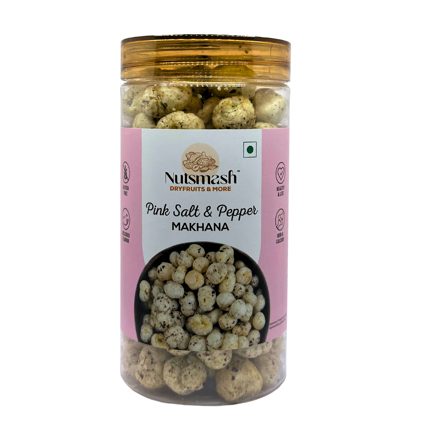 Nutsmash Roasted Makhana - Pink Salt & Pepper